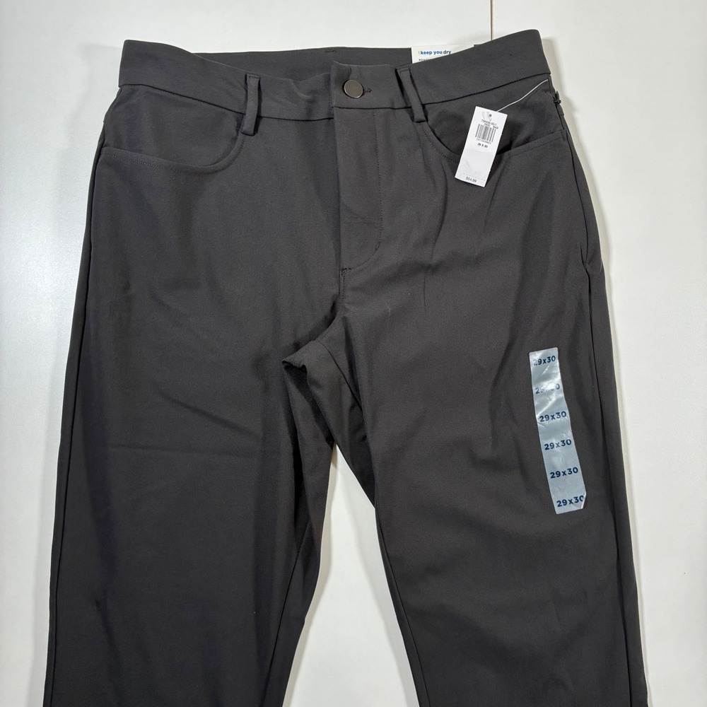 NEW Old Navy Active Tech Hybrid Pants 29x30 Gray Slim Go-Dry 4-Way Stretch